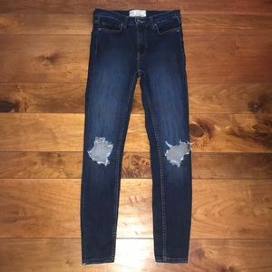 Free People Dark Wash Jeans